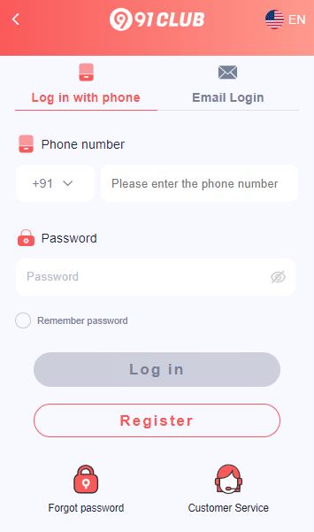 91 club login